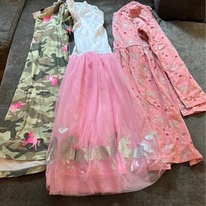 Girls Size 8-10 unicorn dress lot
